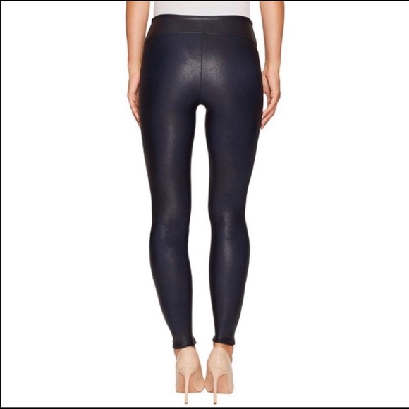 Spanx Faux Leather Leggings in Color Midnight - Picture 3 of 5